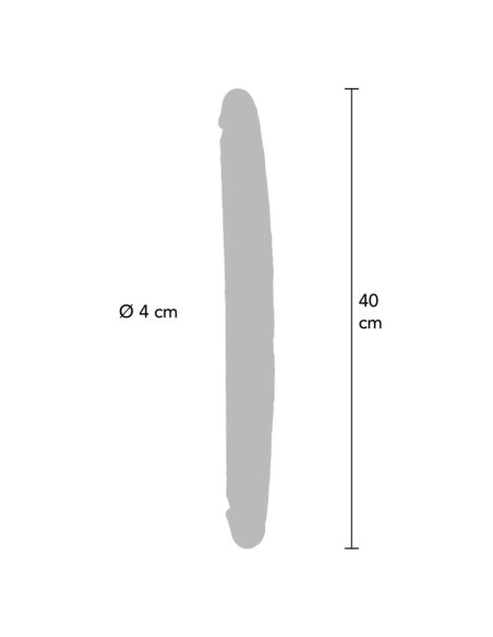 GET REAL - DVIPUSIS SILIKONINIS DILDO CARAMEL 40 CM