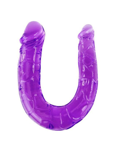 BAILE - Dvigubas dildo alyvinėje lanksčioje želė formoje