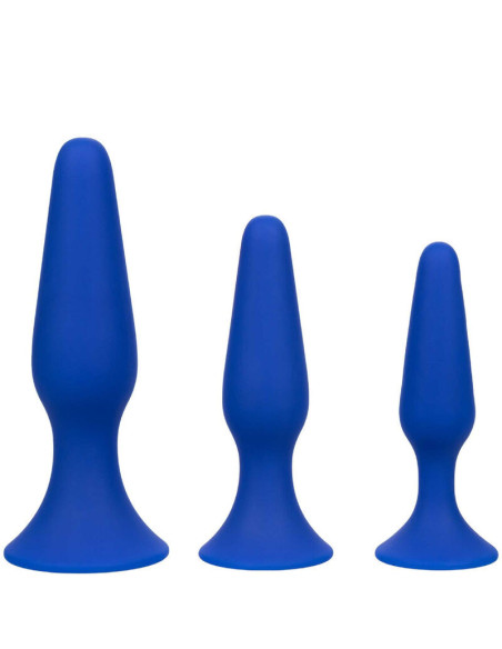 CALEXOTICS - ADMIRAL KIT 3 ANAL PLUG BLUE