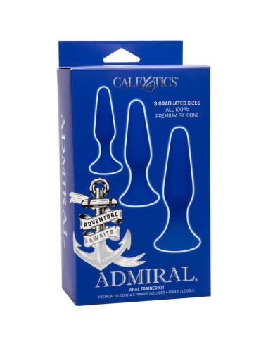 CALEXOTICS - ADMIRAL KIT 3 ANAL PLUG BLUE