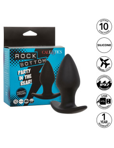 CALEXOTICS - ROCK BOTTOM PERFECT ANAL PLUG 10 VIBRATIONS SILICONE BLACK 2