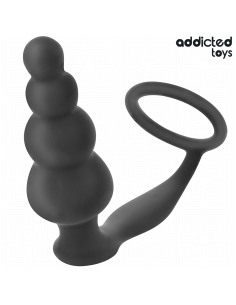 ADDICTED TOYS - ANALINIS KAIŠTIS SU ŽIEDU, SILIKONINIS, MODELIS 5