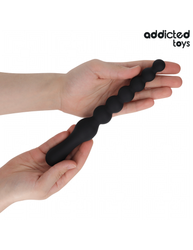ADDICTED TOYS - Dvigubas analinis masažuoklis, silikoninis, 24 cm