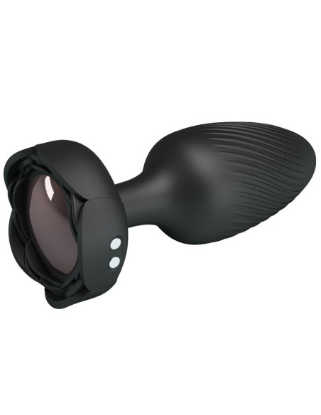 PRETTY LOVE - OSBORN ANAL PLUG WITH LED LIGHT BLACK 9.8 CM