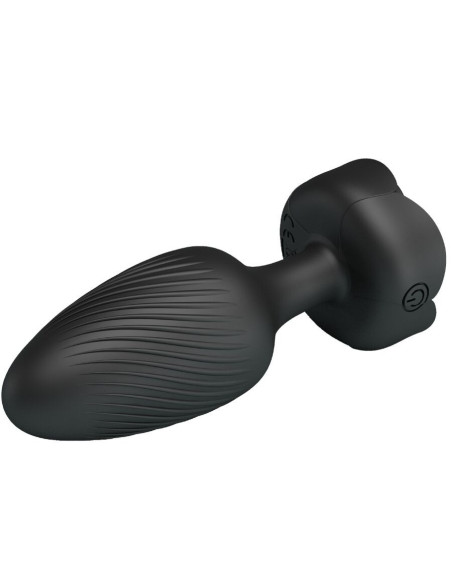 PRETTY LOVE - OSBORN ANAL PLUG WITH LED LIGHT BLACK 9.8 CM