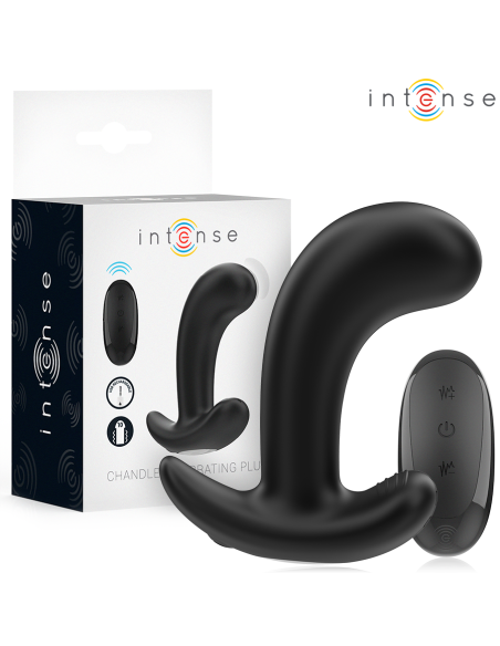 INTENSE - CHANDLER ANALINIS KOLBAS 10 VIBRACIJŲ JUODAS NUOTOLINIO VALDYMO PULTAS