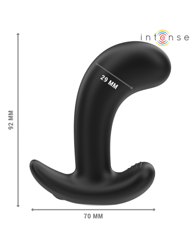 INTENSE - CHANDLER ANALINIS KOLBAS 10 VIBRACIJŲ JUODAS NUOTOLINIO VALDYMO PULTAS