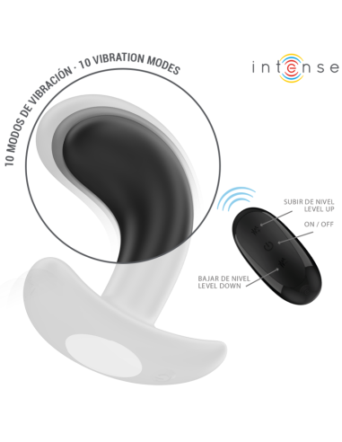 INTENSE - CHANDLER ANALINIS KOLBAS 10 VIBRACIJŲ JUODAS NUOTOLINIO VALDYMO PULTAS