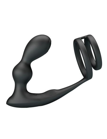 MR PLAY - VIBRATING ANAL PLUG WITH PENIS RING REMOTE CONTROL