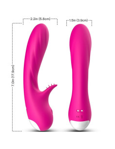 ARMONY - ROMANCE VIBRATOR WITH STIMULATOR FUCHSIA