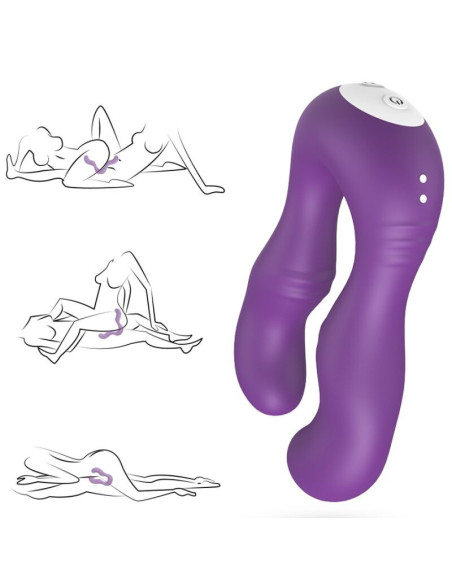 ARMONY - SERAPH VIBRATORIUS DVIGUBAS NUOTOLINIO VALDYMO PULTELIS VIOLETINIS