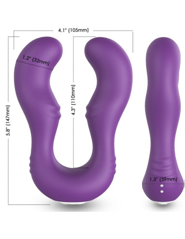 ARMONY - SERAPH VIBRATOR DOUBLE REMOTE CONTROL PURPLE