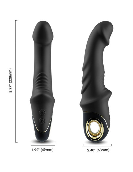 ARMONY - JOYBLADE DILDO VIBRUOJAMAS ROTATORIUS, JUODAS