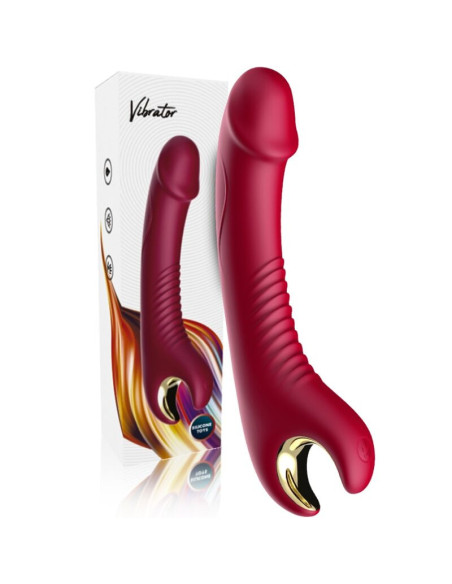 ARMONY - PRINCE DILDO VIBRATOR and ROTATOR RED