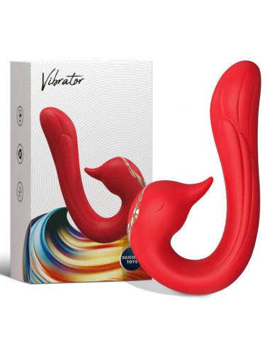 ARMONY - DELFIN VIBRATOR MULTIPOSITION and HEAT EFFECT RED
