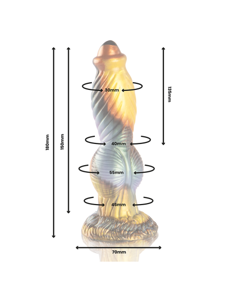 EPIC - PHOENIX DILDO MALONUMŲ ATGIMIMAS ĮKRAUNAMASIS NUOTOLINIO VALDYMO PULTELIS