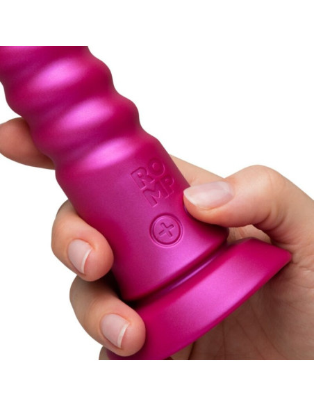 ROMP - JIGGLE UP AND DOWN VIBRATOR WITH PINK SUCTION CUP