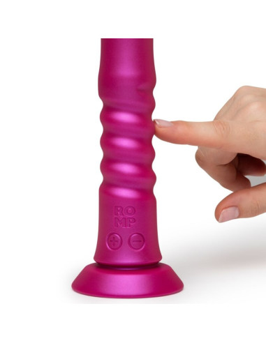 ROMP - JIGGLE UP AND DOWN VIBRATOR WITH PINK SUCTION CUP