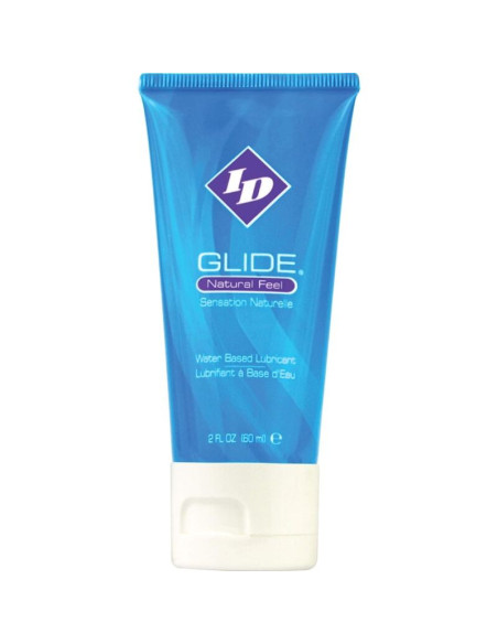 ID GLIDE - VANDENS PAGRINDU PAGAMINTAS LUBRIKAS, ITIN ILGAI IŠLIEKANTIS, KELIONINIS TUBELĖJE, 60 ML