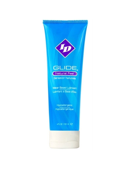 ID GLIDE - VANDENS PAGRINDU PAGAMINTAS LUBRIKAS, ITIN ILGAI IŠLIEKANTIS, KELIONINIS TUBELĖJE, 120 ML