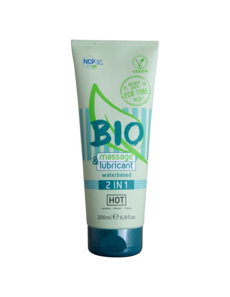 HOT - BIO MASSAGE and LUBRICANT WATERBASED 2 IN 1 200 ML