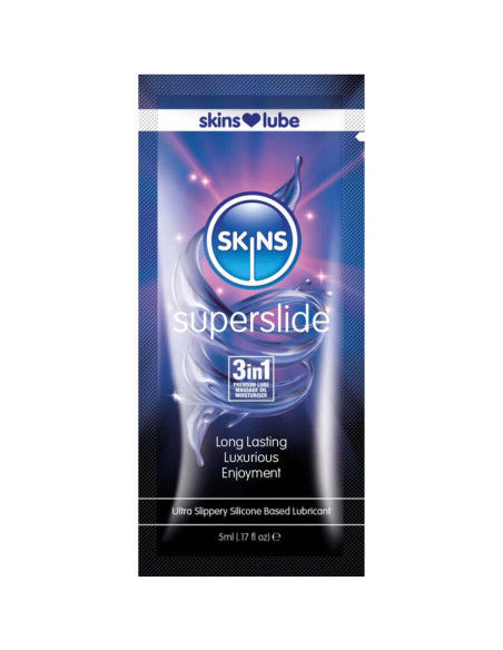 SKINS - SUPERSLIDE SILIKONINIS TEPAVIMAS, VIENKARTINĖ DOZĖ 5 ML