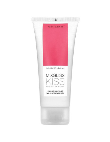 MIXGLISS - vandens pagrindu pagamintas lubrikantas, braškių skonio, 70 ml