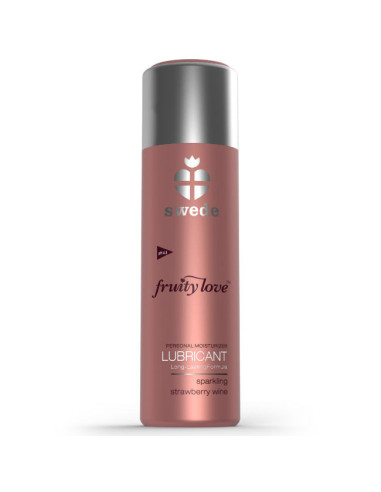 SWEDE - FRUITY LOVE lubrikantas su putojančiu braškių vynu, 50 ml