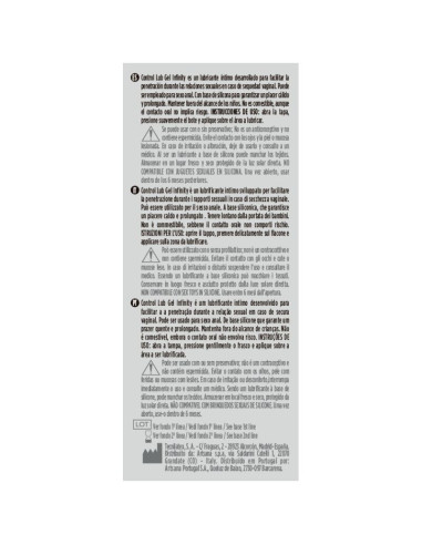 CONTROL - INFINITY SILICONE BASED LUBRICANT 75 ML