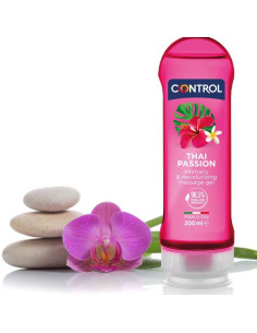 CONTROL - 2 EN 1 MASAŽAS IR MALONUMAS THAI PASSION 200 ML