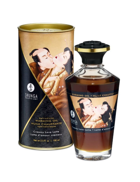 SHUNGA - COFFEE FLAVOR HEAT EFFECT MASSAGE OIL 100 ML