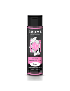 BRUMA - aukščiausios kokybės masažinė kramtomoji guma su HOT aliejumi 3 viename - 100 ml 2