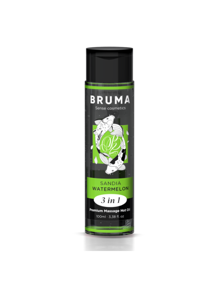 BRUMA - PREMIUM MASSAGE HOT OIL WATERMELON 3 IN 1 - 100 ML