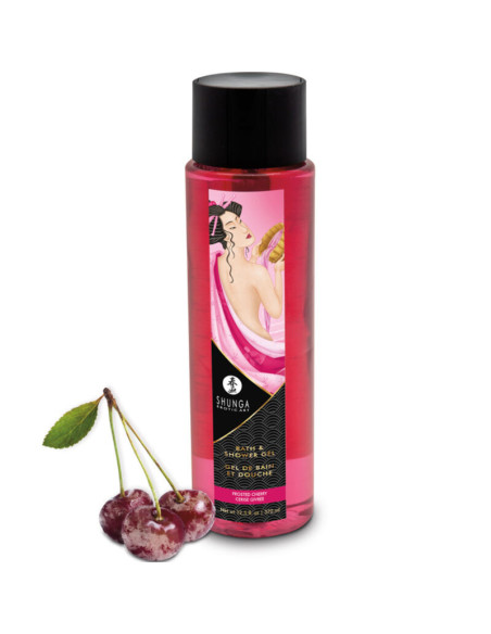 SHUNGA - vonios ir dušo želė su šerkšno vyšnių skoniu 370 ml