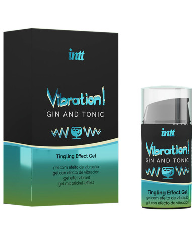 INTT - GALINGAS INTIMYMIAM STIMULIAVIMUI SKYSTASIS VIBRATORIUS GELIS DŽINAS IR TONIKAS 15 ML