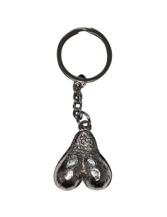 DIABLO PICANTE - SILVER EGGS METAL KEYCHAIN