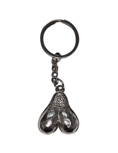 DIABLO PICANTE - SILVER EGGS METAL KEYCHAIN