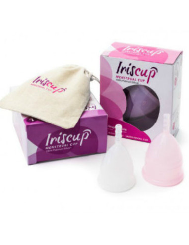 IRISCUP - LARGE PINK MONTH CUP FREE STERILIZER BAG