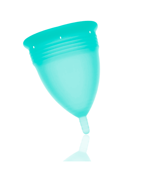 STERCUP - FDA patvirtinta silikoninė menstruacinė taurelė su akvamarino spalva - L dydis