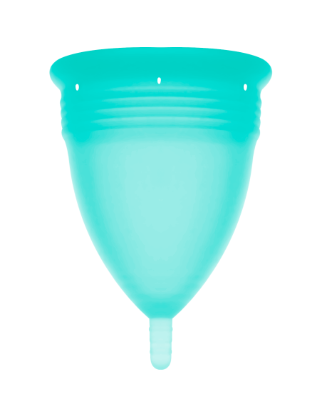 STERCUP - FDA patvirtinta silikoninė menstruacinė taurelė su akvamarino spalva - L dydis