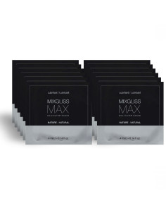 MIXGLISS - MAX analinio plėtiklio lubrikanto pakuotė, 12 vienetų, 4 ml
