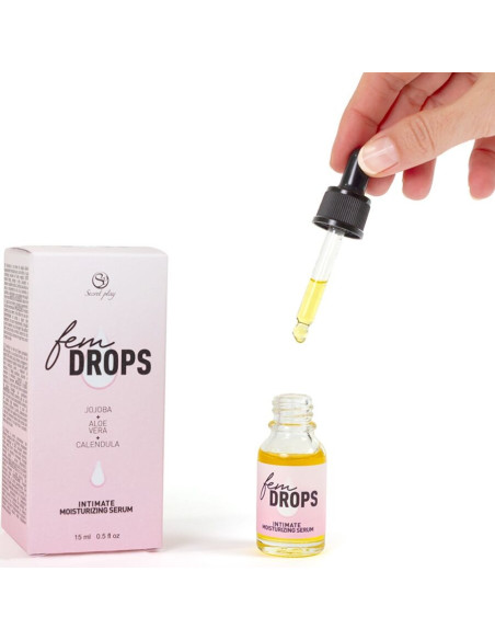 SECRETPLAY - FEM DROPS INTIMATE MOISTURIZING SERUM 15 ML