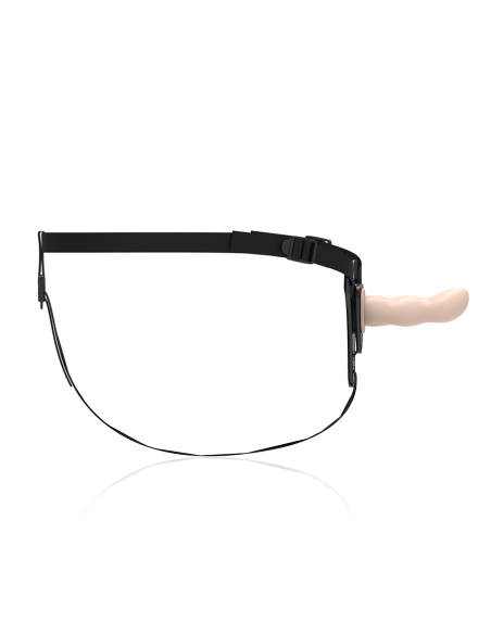 FETISH SUBMISSIVE HARNESS - FLESH SILICONE G-SPOT 12.5 CM