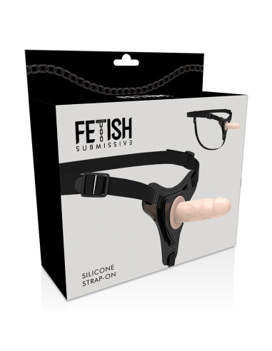 FETISH SUBMISSIVE HARNESS - FLESH REALISTIC SILICONE 12.5 CM