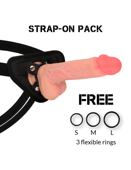 ROCKARMY - HARNESS LIQUID SILICONE PREMIUM SPITFIRE REALISTIC 21 CM -O- 4.62 CM