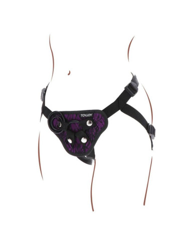 GET REAL - STRAP-ON LACE HARNESS PURPLE