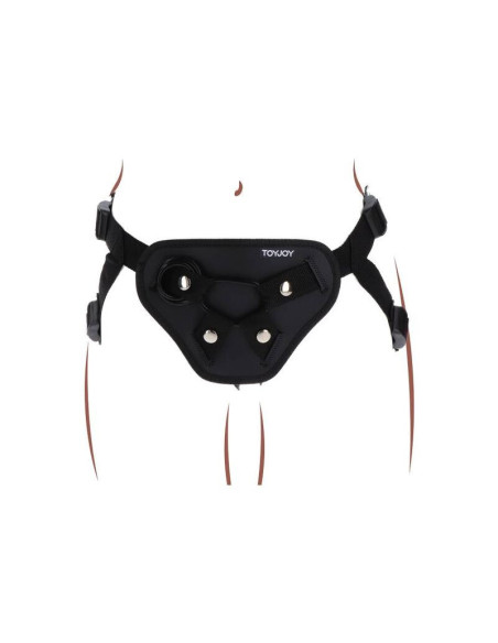 GET REAL - STRAP-ON DELUXE HARNESS BLACK