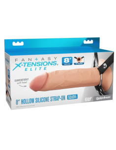 FANTASY X-TENSIONS ELITE - 20.3 CM HOLLOW SILICONE STRAP-ON