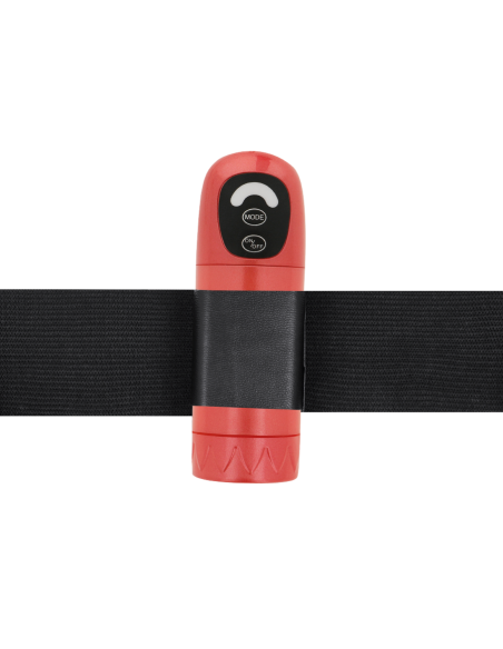 HARNESS ATTRACTION - RNES DANIEL SU VIBRACIJA IR SUKIMUOSIMU 18 CM - O - 3,5 CM