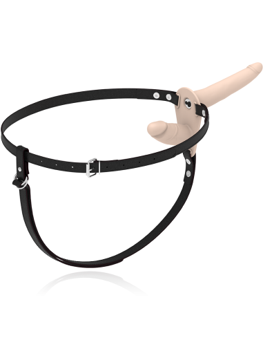 FETISH SUBMISSIVE HARNESS - DVIGUBO ĮSKVERBIMO VIBRATORIUS „FLESH UP“